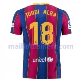 Maillot de Foot FC Barcelone Jordi Alba 18 Domicile 2020-21